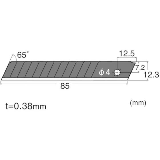 【お取り寄せ】NT 替刃H型超鋭角黒刃10枚入り BH23PNT 替刃H型超鋭角黒刃10枚入り BH23P カッターナイフ ハサミ カッター 板金用工具 作業｜cocodecow｜02