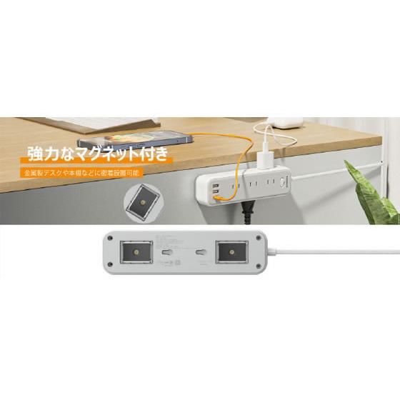 TESSAN 【お取り寄せ】TESSAN コード式12ポート電源タップ マグネット