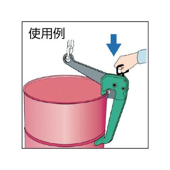 お取り寄せ】スーパー ドラムリフトクランプ(垂直吊)クサビ方式ロック