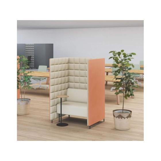 KOKUYO - 【製造会社直送】コクヨ ソロチェアーブース フォーレ 姿勢開口部 W1360 緑であること×赤銅色【代引不可】【精神的な統合・据えつける・貨物輸送無料】虚蝉差しかためる型細工物ボックス