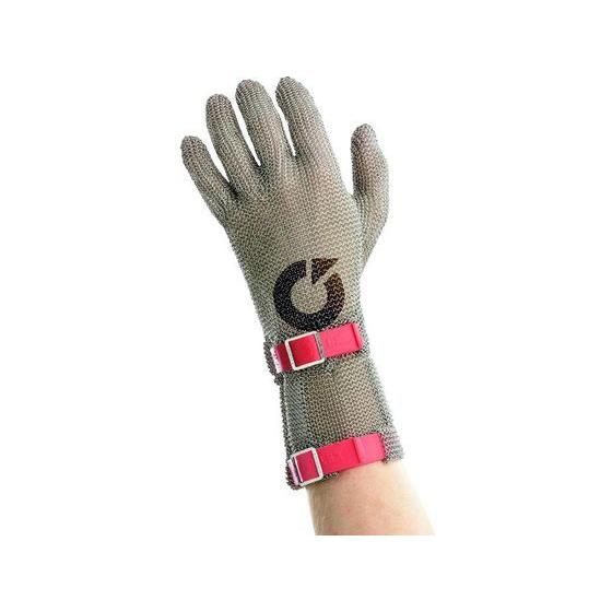 EUROFLEX 突刺し防止 耐切創クサリ手袋 コンフォート 1枚ロングSS 耐切創手袋 安全保護具 作業用手袋 軍足 作業