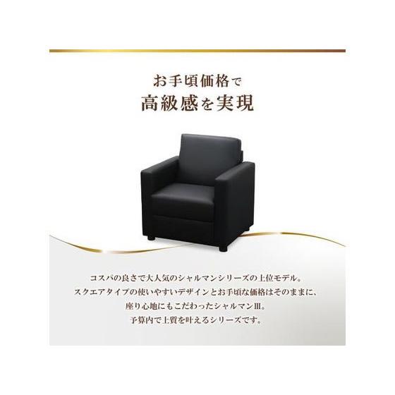 【メーカー直送】Netforce 応接ソファ 1人掛け シャルマン3 ブラック【代引不可】【お客様組立】応接ソファ テーブル 応接セット 受付カウンター ロビーの画像