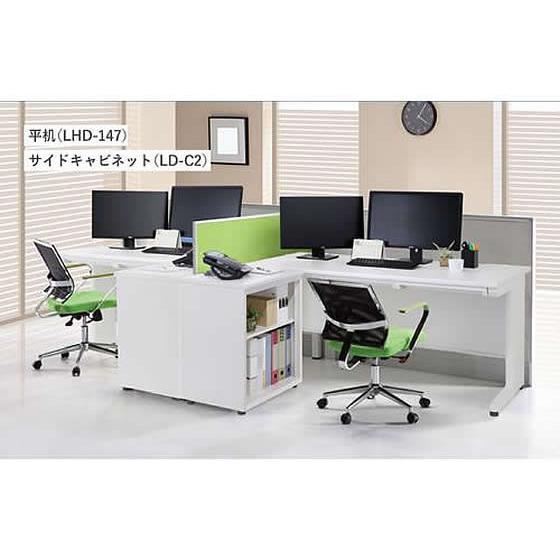 【メーカー直送】Netforce ナッツ 平机 W1400×D700 NG×ホワイト【代引不可】【お客様組立】平机 スチールデスク ワゴン オフィスデスク 事務机 オフィス家具_4