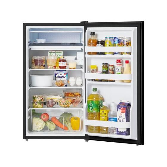 【お取り寄せ】アイリスオーヤマ 冷蔵庫 93L ブラック IRJD-9B-B 冷蔵庫 冷凍庫 キッチン家電の画像