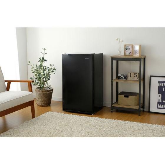 【お取り寄せ】アイリスオーヤマ 冷蔵庫 93L ブラック IRJD-9B-B 冷蔵庫 冷凍庫 キッチン家電の画像