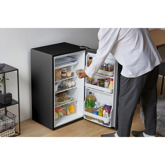【お取り寄せ】アイリスオーヤマ 冷蔵庫 93L ブラック IRJD-9B-B 冷蔵庫 冷凍庫 キッチン家電の画像