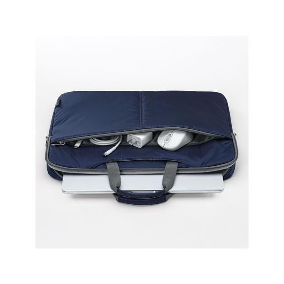 【お取り寄せ】サンワサプライ 高機能PCインナーケース(15.6型・ネイビー) IN-SN1501NV スリーブ インナーバッグ ＰＣ パソコン 家電 | SANWA SUPPLY | 01