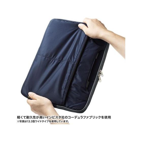 【お取り寄せ】サンワサプライ 高機能PCインナーケース(15.6型・ネイビー) IN-SN1501NV スリーブ インナーバッグ ＰＣ パソコン 家電 | SANWA SUPPLY | 03