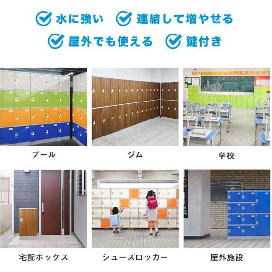 【メーカー直送】Netforce プラスチックロッカーS 1人用 シリンダー錠 オレンジ【代引不可】【お客様組立】ロッカー キャビネット オフィス家具の画像