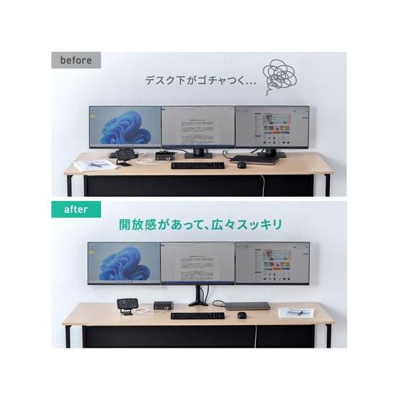 メーカー直送】サンワサプライ モニターアーム(3画面・横並び) CR