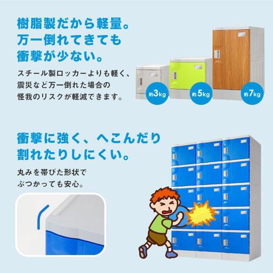 【メーカー直送】Netforce プラスチックロッカーM 1人用 鍵なし オレンジ【代引不可】【お客様組立】ロッカー キャビネット オフィス家具の画像