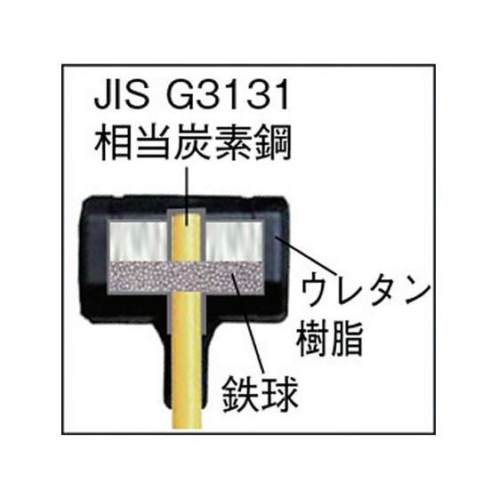 【お取り寄せ】TRUSCO ウレタンハンマー グラスファイバー柄 ＃10 TPU-10TRUSCO ウレタンハンマー グラスファイバー柄 ＃10 TPU-10 ハンマー 作業工具 作業｜cocodecow｜02