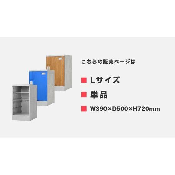 【メーカー直送】Netforce プラスチックロッカーL 1人用 オープン グレー【代引不可】【お客様組立】ロッカー キャビネット オフィス家具の画像