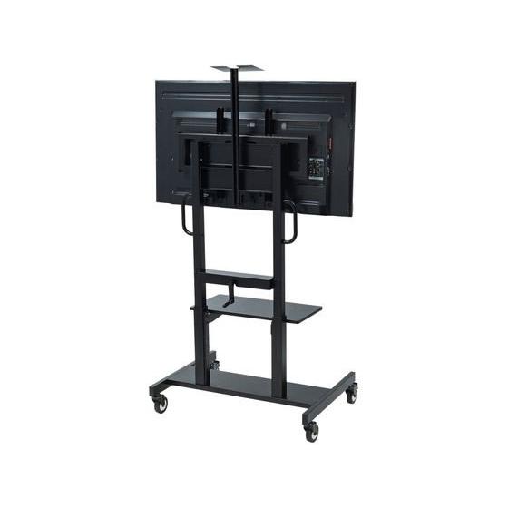 【メーカー直送】サンワサプライ 手動昇降液晶ディスプレイスタンド CR-PL45BK【代引不可】【お客様組立】テレビ台 AV収納 オーディオ収納 収納家具 インテリアの画像