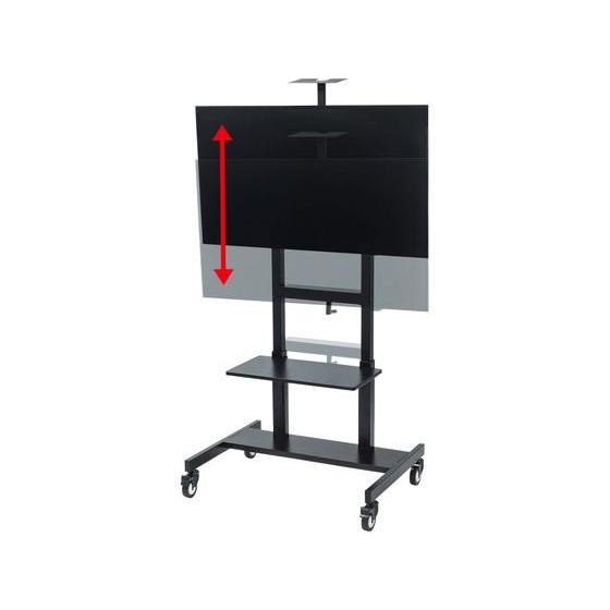 【メーカー直送】サンワサプライ 手動昇降液晶ディスプレイスタンド CR-PL45BK【代引不可】【お客様組立】テレビ台 AV収納 オーディオ収納 収納家具 インテリアの画像
