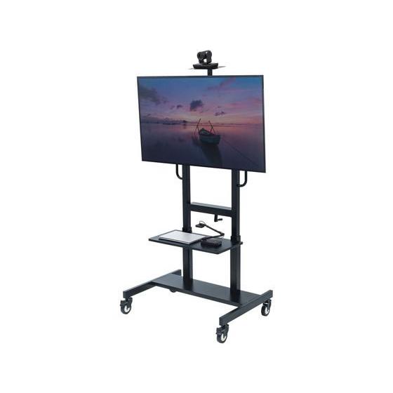 【メーカー直送】サンワサプライ 手動昇降液晶ディスプレイスタンド CR-PL45BK【代引不可】【お客様組立】テレビ台 AV収納 オーディオ収納 収納家具 インテリアの画像
