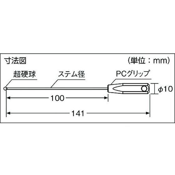 【お取り寄せ】SK ボールギャップゲージ ステム径1.6mm 規格φ3.7 BTP-037｜cocodecow｜04