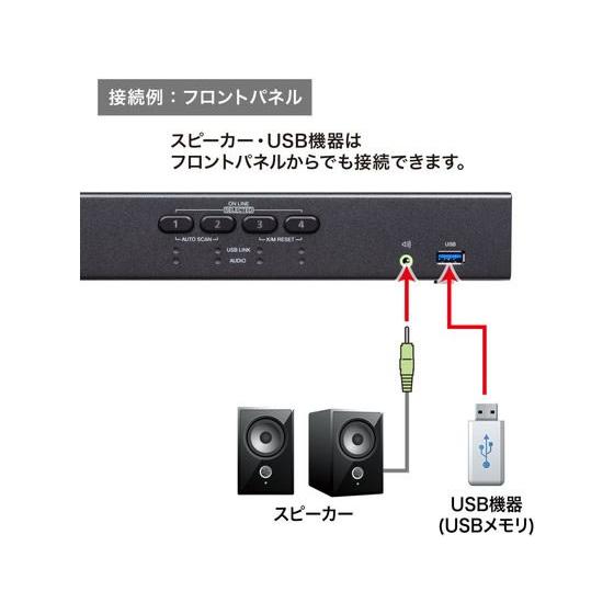 【お取り寄せ】サンワサプライ 4K対応HDMIパソコン自動切替器(4:1) 切替機 分配器 ＰＣ周辺機器 パソコン 家電の画像