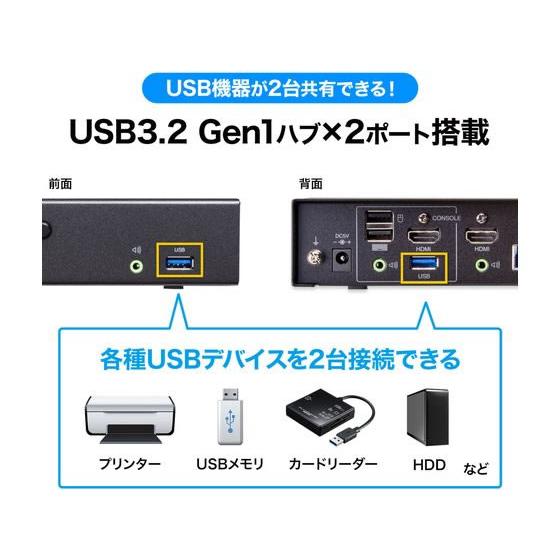 【お取り寄せ】サンワサプライ 4K対応HDMIパソコン自動切替器(4:1) 切替機 分配器 ＰＣ周辺機器 パソコン 家電の画像