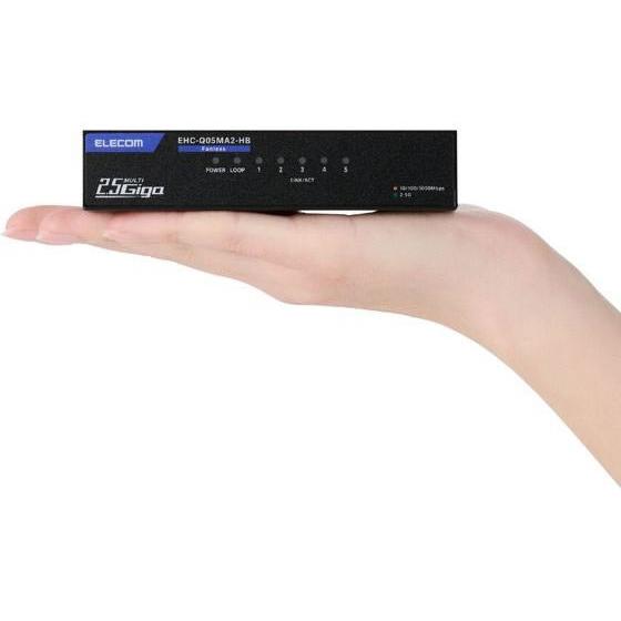 お取り寄せ】エレコム スイッチングハブ 5ポート 2.5G メタル ブラック