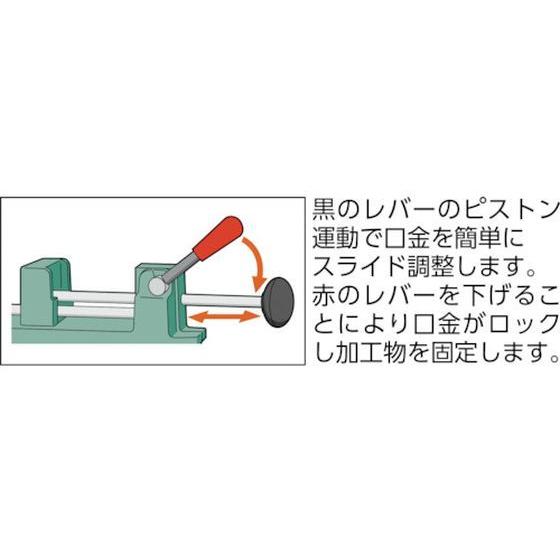 お取り寄せ】TRUSCO クイックグリップバイス F型 100mm FQ-100 バイス