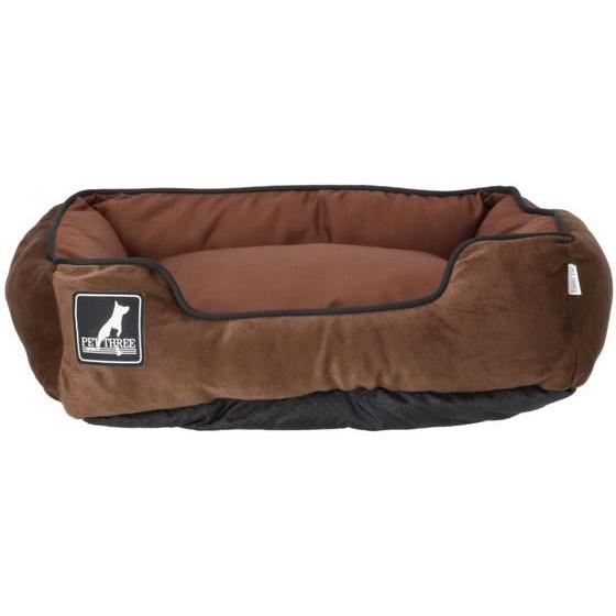 スリーアローズ あったか マイヤー ペットベッド M ブラウン