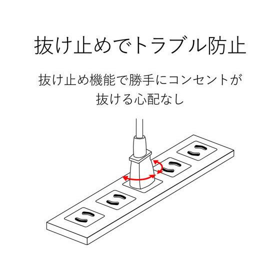 【お取り寄せ】エレコム 工事用タップ スイッチ付 3P 4口 5m  T-WRMT3450LG RS ＯＡタップ 延長コード 配線｜cocodecow｜02