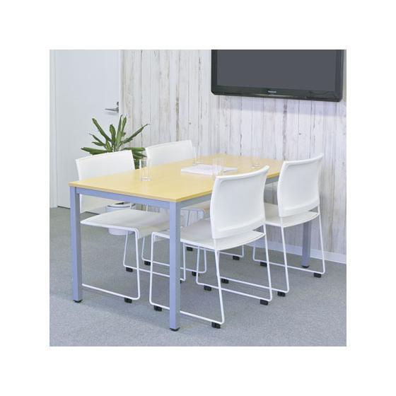 【メーカー直送】アール・エフ・ヤマカワ ループ脚チェア BONUM ホワイト BONUM-WHITE【代引不可】ループ脚 スタッキングチェア ミーティングチェアの画像