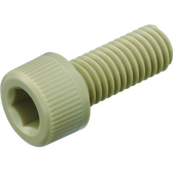 TRUSCO ポリエーテルエーテルケトン 六角穴付低頭ボルト M6×25 50本入 BPEEK-LCM6X25 ボルト 素材 ねじ 釘 作業 工具