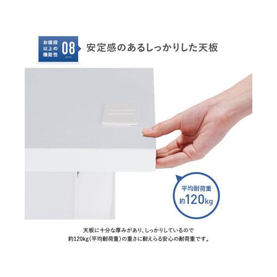 【メーカー直送】カグクロ 事務用両袖机 W1600 ホワイト KDW-167W【代引不可】【お客様組立】両袖机 スチールデスク ワゴン オフィスデスク 事務机 オフィス家具の画像