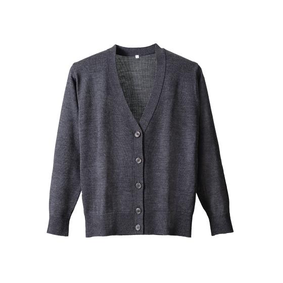 【メーカー直送】ディーフェイズ 7ゲージカーディガン グレーLL D-1008【代引不可】カーディガン 事務服 ユニフォーム