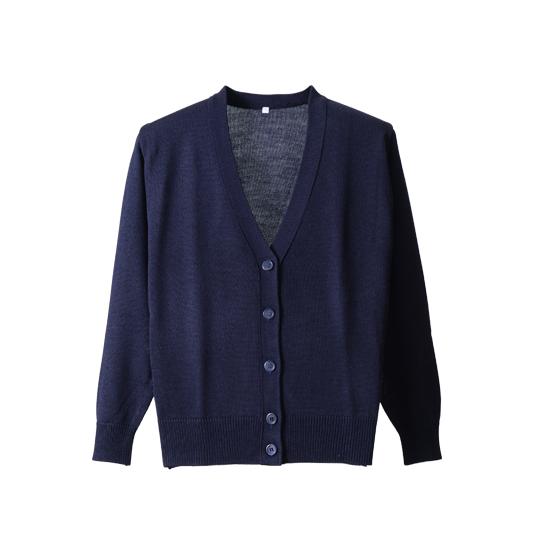 【メーカー直送】ディーフェイズ 7ゲージカーディガン 濃紺M D-1008【代引不可】カーディガン 事務服 ユニフォーム