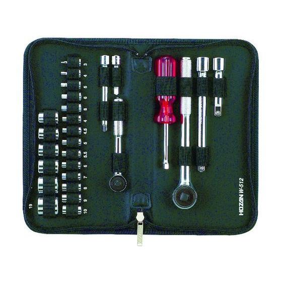 HOZAN ソケットレンチセット W-512