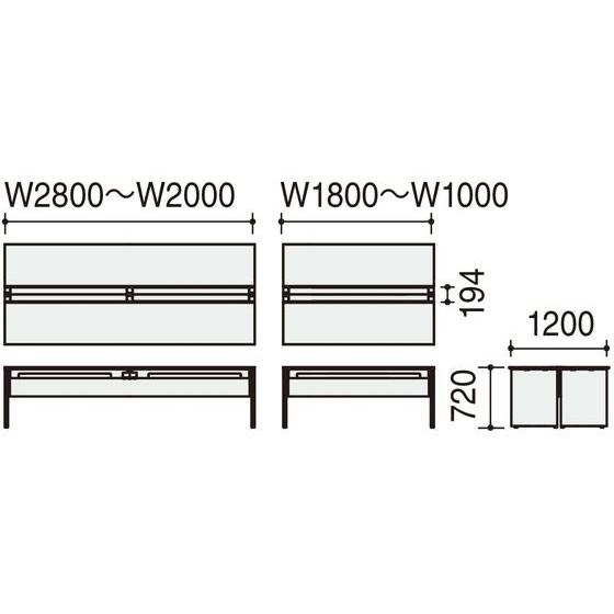 KOKUYO - 【製造会社直送】コクヨ WV+基本原則 くっ付ける式架線 両面1500×1200 白いこと 黒いこと【代引不可】【精神的な統合・取りつける・貨物輸送無料】平机 事務所学習机
