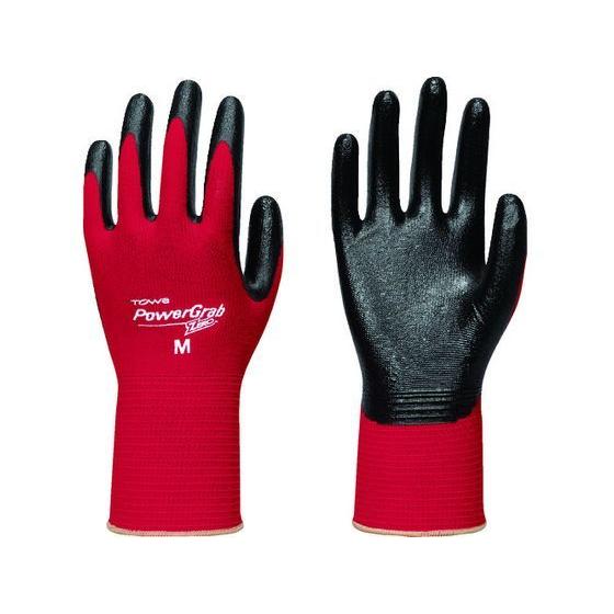 【お取り寄せ】トワロン ニトリル背抜き手袋 パワーグラブZERO レッド M 516-M 背抜き手袋 軍手 作業用手袋 | ニトリ