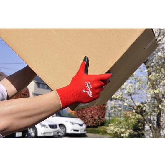 【お取り寄せ】トワロン ニトリル背抜き手袋 パワーグラブZERO レッド M 516-M 背抜き手袋 軍手 作業用手袋 | ニトリ | 09