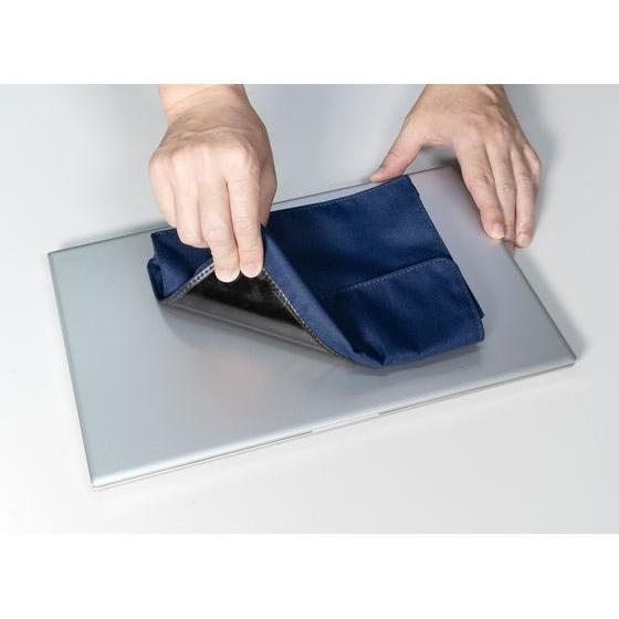 【お取り寄せ】朝日電器 ノートPCポケット (ネイビー OR-PO01(NV) スリーブ インナーバッグ ＰＣ パソコン 家電 |  | 04