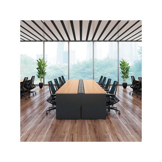 KOKUYO - 【製造会社直送】コクヨ WV+基本原則 くっ付ける式架線 両面1500×1400 自然的 黒いこと【代引不可】【精神的な統合・取りつける・貨物輸送無料】平机 事務所学習机