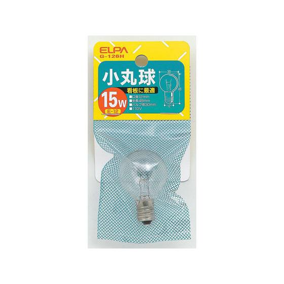 【お取り寄せ】朝日電器 小丸球 15W E12クリア G-126H ２０Ｗ形 白熱電球 ランプ｜cocodecow