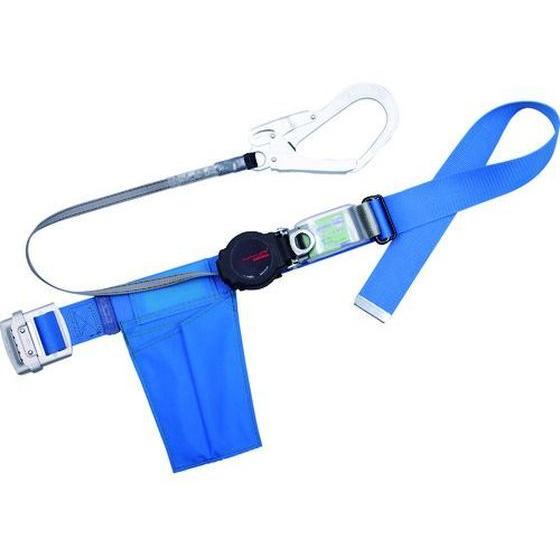 【お取り寄せ】ツヨロン 胴ベルト型墜落制止用器具 ワンハンドリトラ 軽量型 青 M 墜落制止用器具 安全保護具 作業