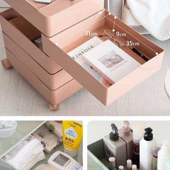 【メーカー直送】宮武製作所 マルチワゴン ライトグリーン WG-H001【代引不可】キッチンワゴン キッチン収納 収納家具 インテリア 収納 | 宮武製作所 | 03