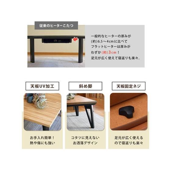 HAGiHARA（萩原） 【メーカー直送】萩原 リビングコタツ ルーン 120×75