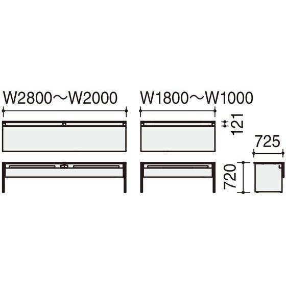 KOKUYO - 【製造会社直送】コクヨ WV+基本原則 くっ付ける式架線片面1600×725 白いこと 白いこと【代引不可】【精神的な統合・取りつける・貨物輸送無料】平机 事務所学習机