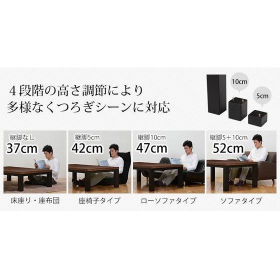 HAGiHARA 【メーカー直送】萩原 リビングコタツ ジェスタ 120×80