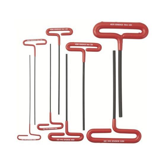 【お取り寄せ】ボンダス ループ・T-ハンドル ロングセット(クッション・グリップ付) セット8本組(2-10mm) CTHX80M-9 六角棒レンチ ドライバー 作業用品 工具