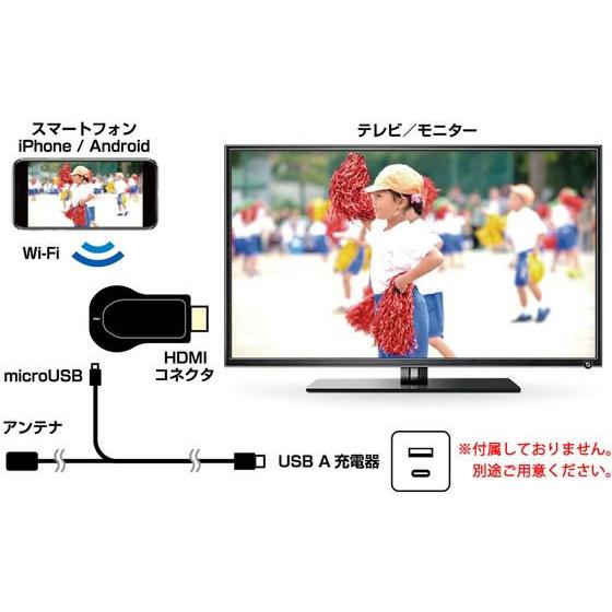 【お取り寄せ】カシムラ/Miracastレシーバー HDMI 挿すだけ/KD236 配線｜cocodecow｜03