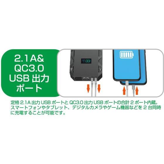 Kashimura（カシムラ） ジャンプスターター 12000mAh ディスプレイ付き