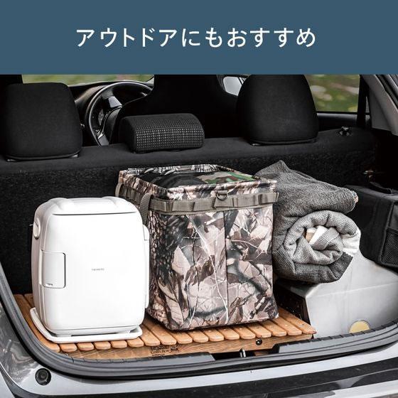 ツインバード 2電源式 コンパクト電子保冷保温ボックス HR-EB06W ポータブル冷蔵庫 冷温庫 冷蔵庫 冷凍庫 キッチン家電の画像