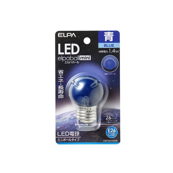 【お取り寄せ】朝日電器 LED電球G40形 E26青色 LDG1B-G-G252 20Ｗ形相当 一般電球 E26 ＬＥＤ電球 ランプ｜cocodecow