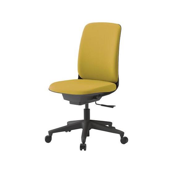 【メーカー直送】イトーキ トルテU ハイバック肘なし PV張地 ナイロン 黒×ストロングイエロー【代引不可】肘なし 布張りチェア オフィスチェア | トルテU